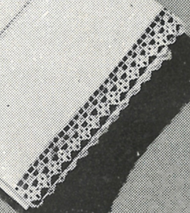 Pillow Case Edging Pattern #24D