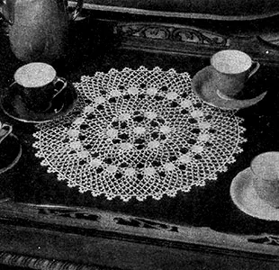 Irish Crochet Doily Pattern #7119