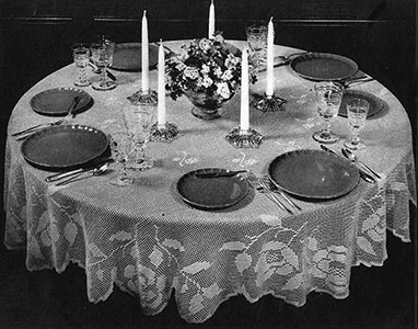 Round Table Tablecloth Pattern #7141