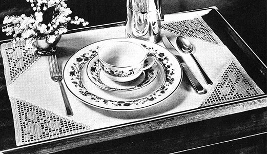 Lazybones Placemat Pattern #7150