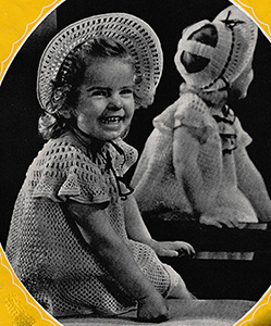 Flower Girl Dress and Bonnet Pattern #5020