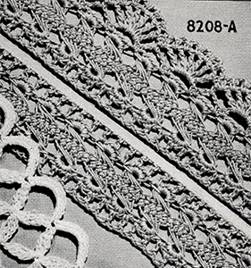 Hairpin Lace Edging Pattern #8208
