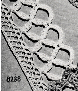 Hairpin Lace Edging Pattern #8238