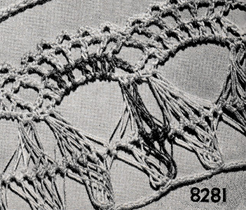 Hairpin Lace Edging Pattern #8281