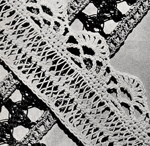 Hairpin Lace Edging Pattern #8310