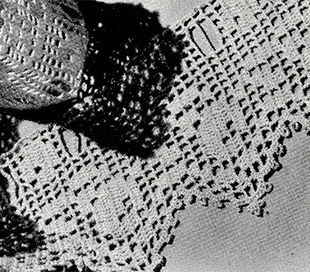 Filet Crochet Edging Pattern #8352