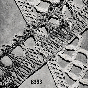 Hairpin Lace Edging Pattern #8393