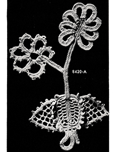 Stem and Leaf Motif Pattern #8420A