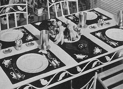 County Fair Luncheon Set Pattern #7182