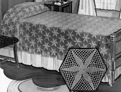 Radiant Star Bedspread Pattern