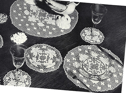 Kate Greenaway Luncheon Set Pattern #7320