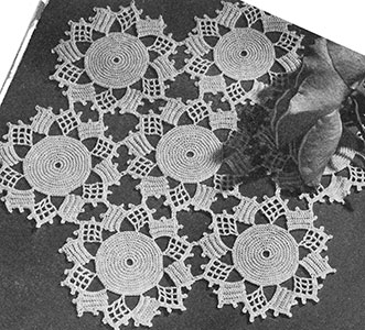 Sweetheart Corsage Doily Pattern #7417