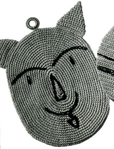 Up Pops the Devil Potholder Pattern