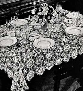 Dance of the Flowers Tablecloth Pattern #7385