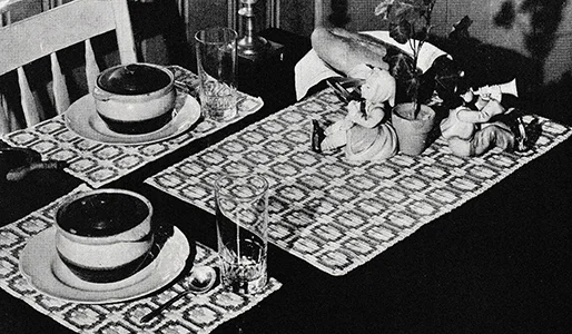 Gingerbread House Luncheon Set Pattern #7392