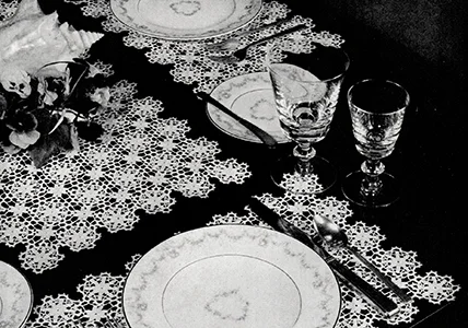 Snowfall Luncheon Set Pattern #7414