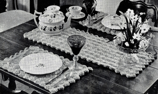 Wildfire Luncheon Set Pattern #7434