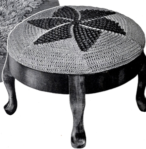 Popcorn Man Stool Cover Pattern #9262