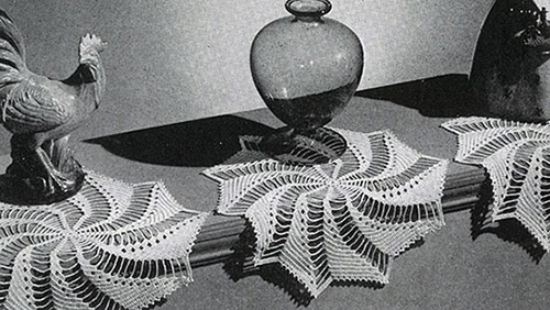 Pinwheel Trio Doily Pattern #7523