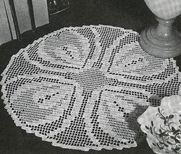Heart's Ease Doily Pattern #7549