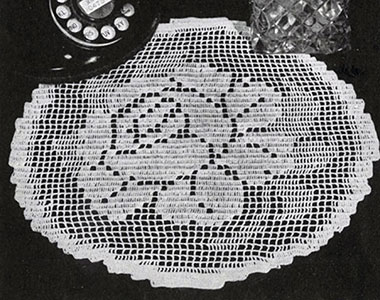 Rose o' Summer Doily Pattern #7553