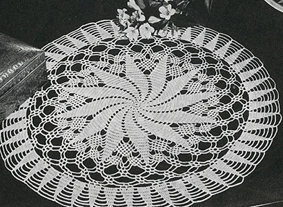 Whirl-a-Way Doily Pattern #7560