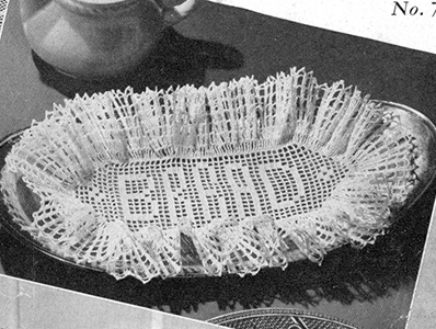 Bread Tray Doily Pattern #7621