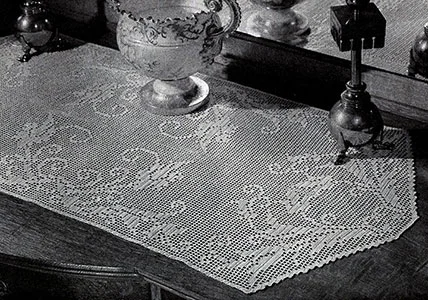 Morning Glory Table Runner Pattern