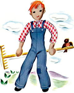 Hiram Farmer Stuffed Doll Pattern #PC-1504