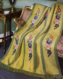 Roses in Bloom Afghan Pattern