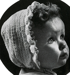 Cap, Bootees, and Mittens Set Pattern #5341