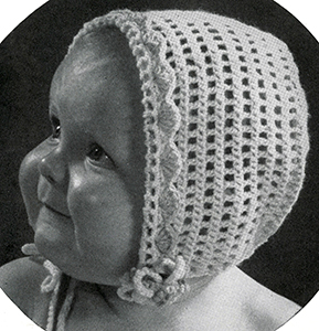 Cap, Bootees, and Mittens Set Pattern #5345