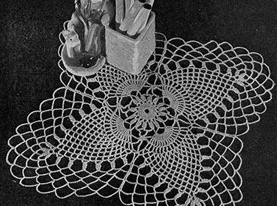 Cloverleaf Doily Pattern #D-115