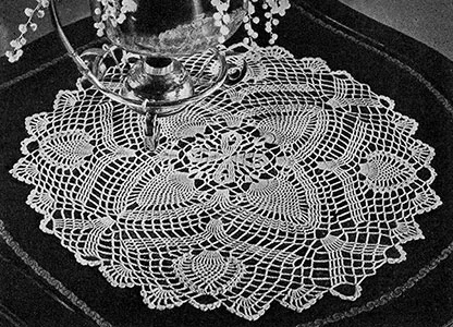 Flowering Pine Doily Pattern #D-122