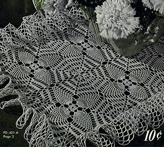 Pineapple Web Doily Pattern #PD-421