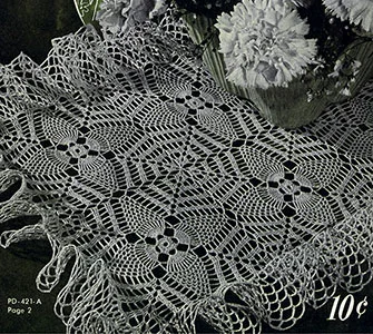 Pineapple Web Doily Pattern #PD-421