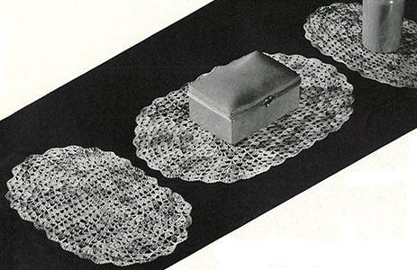 Shell Stitch Dresser Set Pattern #241