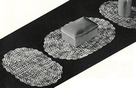 Shell Stitch Dresser Set Pattern #241