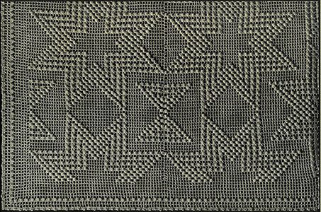 Star and Hour Glass Bedspread Pattern #206