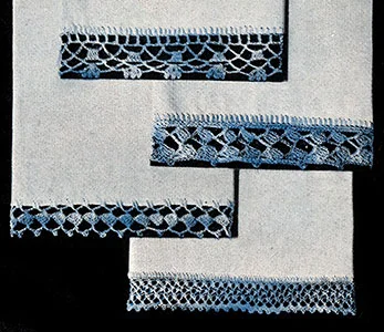 Colorful Towel Edgings Pattern #1-#4