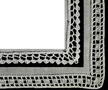 Edgings with Corners Pattern #329A-#329B