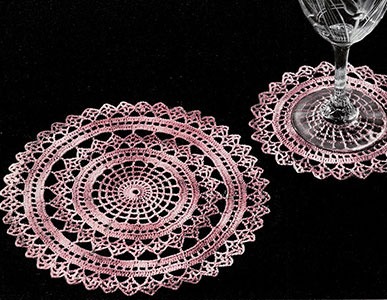Spider Web Doily Set Pattern #420