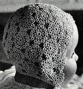 Medallion Baby Cap Pattern #843