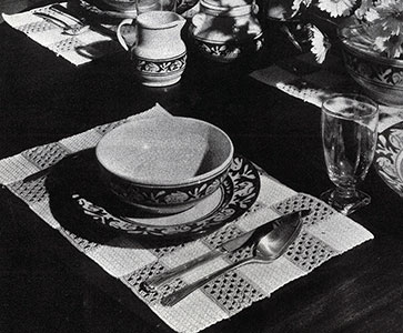 Block Mat Breakfast Set Pattern #712