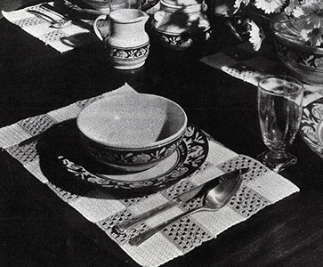 Block Mat Breakfast Set Pattern #712