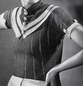 Parisian Striped Blouse Pattern #121