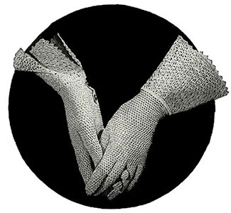 Mesh Glove with Open Gauntlet Cuff Pattern #251
