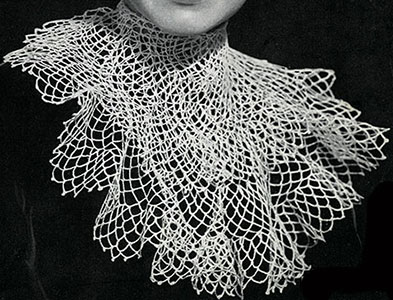 Lace Frill Jabot Pattern #2027