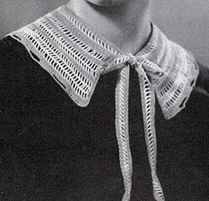 Striped Collar with Ties Pattern #273