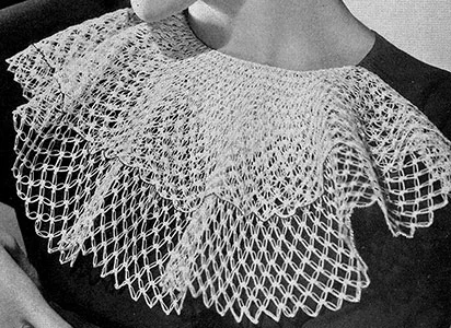 Jabot in Knot Stitch Pattern #296